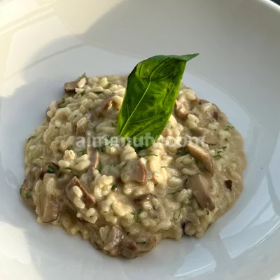 PORÇİNİ MANTARLI RİSOTTO